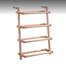 Étagère à chaussures bois massif, style nordique, compacte
