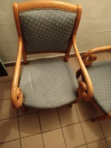 Anciens fauteuils crosse de - anciens, à