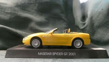 MASERATI SPYDER GT 2001 JAUNE /  SUR SOCLE SANS BOITE  1/43
