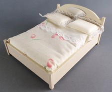 Lundby of Sweden - Wooden Double Bed Dollhouse