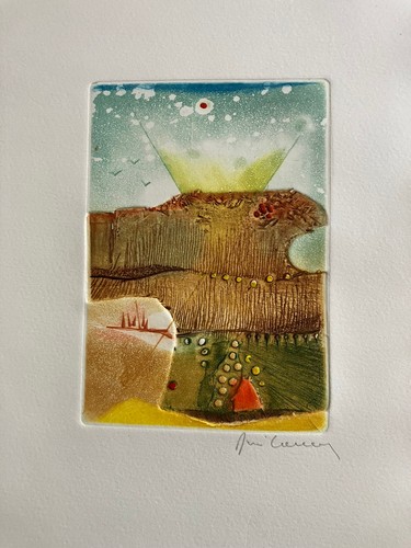 René carcan gravure originale - gravure,