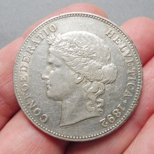 Suisse francs 1892 b - 1892,