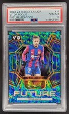 2023 Panini Select La Liga Vitor Roque Future Peacock RC PSA 10 Barcelona DD5