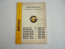 Agrati Garelli Engine Two Stroke Horizontal 49 cc Mofa Shop Manual 1974