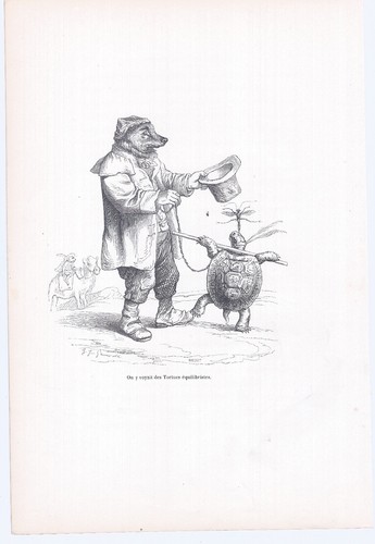 Animaux savants granville 1842 - animaux,