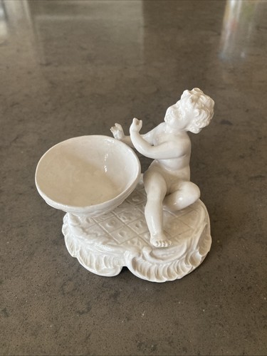 Ancienne salière porcelaine - ancienne,