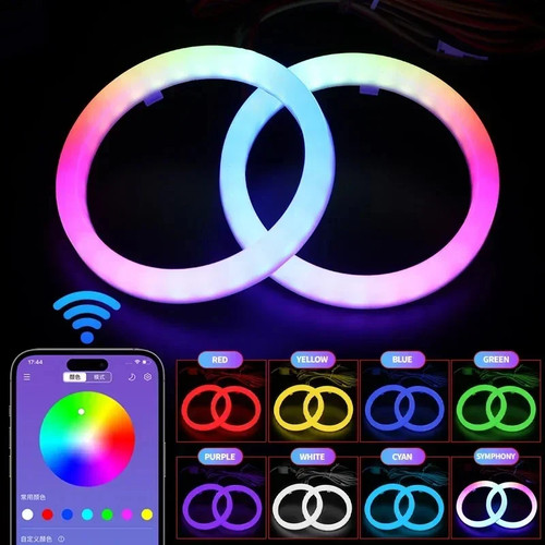 Pièces rgb coton led - 2, yeux