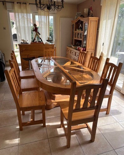 Table artisanale pin massif - pin,