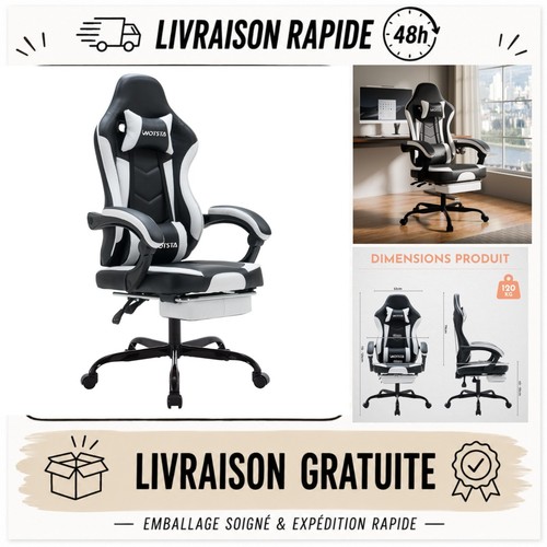 Chaise gaming ergonomique - gaming,