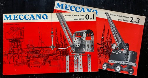 Meccano france 2 manuels - meccano,