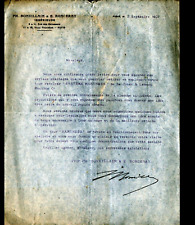 PARIS (XX°) MACHINE TOOLS / REVOLVER TOWER "BONVILLAIN & RONCERAY" Letter 1907