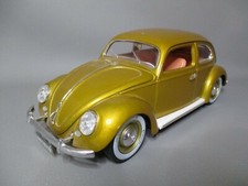1955 AS297 BURAGO 1/18 car Volkswagen VW ladybug Beetle gold ref??