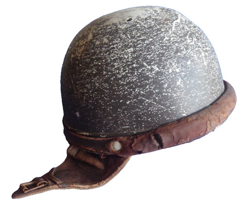Ancien casque motocycliste - casque,