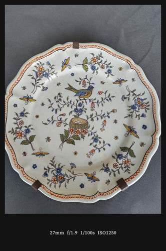 Assiette faïence décor - faïence,