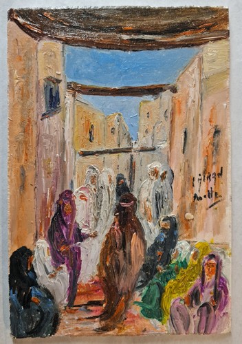 Tableau orientaliste abstrait - orientaliste,