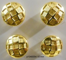 Lot de 4 boutons  dores 
