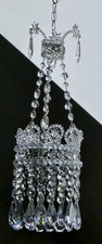 Lustre Pampilles Cristal Ancien