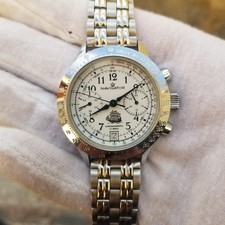 vintage poljot chronograph 3133 23 jewels men's watch orologio montre uhren