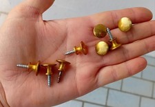 1 OLD HANDLE SMALL FURNITURE LAYETTE DOLL DRAWER BRONZE BRASS d=1.4cm N6C