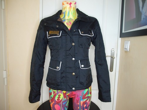 Veste noir nylon belstaff - veste,