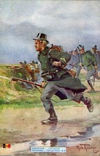 MILITARIA - 14/18 - Belgian Carabinieri on the Attack
