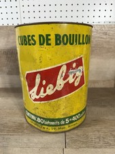 Vintage 60’s Belgian Liebig Bouillon Cube Tin Decor 10 3/8” H 