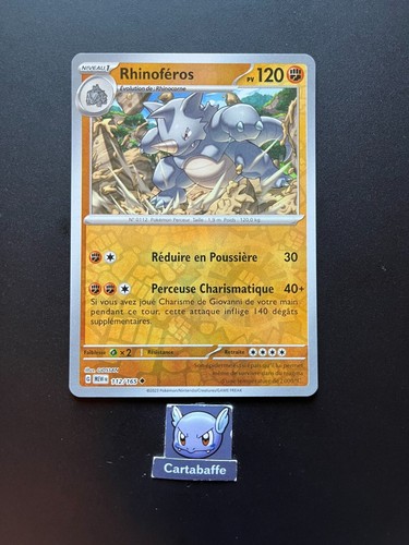 Carte pokémon rhinoféros - carte,