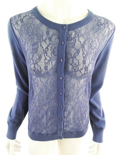 Coquette romantique gilet bleu - gilet,