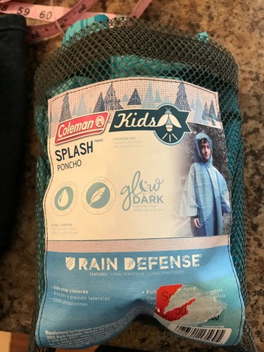 Coleman kids splash poncho
