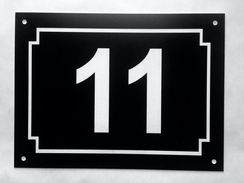 Plaque pvc numero rue de - rue,