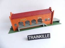 TRIX EXPRESS HO WOODEN MOUNTED MODEL GOODS HALL KEHL GÜTERHALLE
