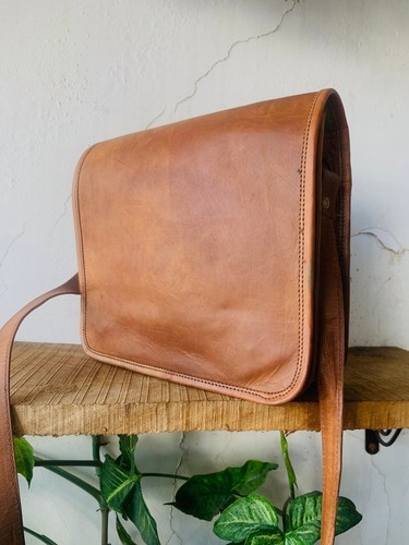 Sac vintage cuir - cuir, chèvre