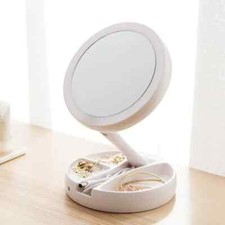 Miroir Maquillage 10X Double
