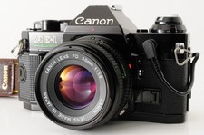 Canon AE-1 Program 35mm Noir Reflex New FD 50mm f1.8【N.MINT w/Strap】JAPON...