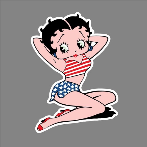 Sticker autocollant betty - sticker,