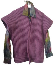 gilet avec mohair fait main -