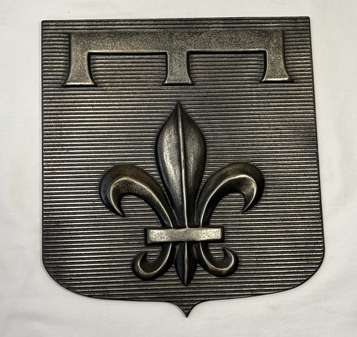Plaque héraldique fleur - plaque,