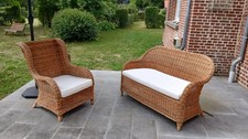 2 meubles   veranda,serre   vintage   osier