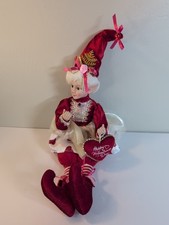 Valentine's Day Fairy Elf Shelf Sitter 26” Posable Mantel Tabletop Decor Love