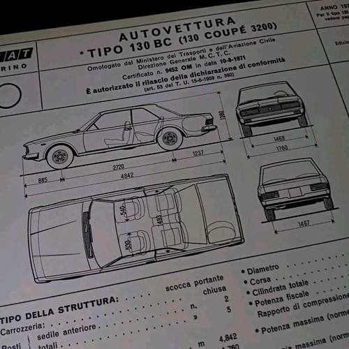 Fiat 130 coupe 3200 - bc,
