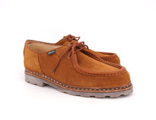 NEW | $550 PARABOOT MICHAEL DERBY US 9 42 SNUFF SUEDE LEATHER NORWEGIAN FRANCE