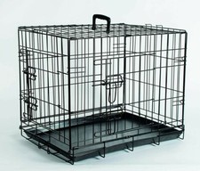 Cage pour Chiens Moyens à grands 91x58x66cm Box Grilles Transport Parc pliable 