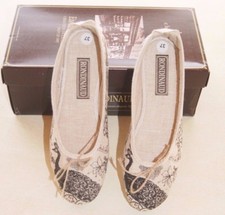 Pantoufles/ballerines écru et