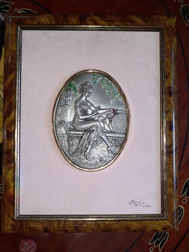 Etain superbe tableau - etain, cadre