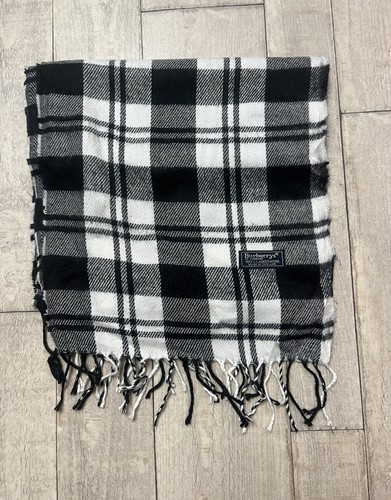 écharpe burberry noir blanc - burberry, noir/blanc