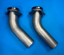 8"Chevrolet V8  2"OD 3 Bolt 45 Exhaust Manifold Down Pipe Stubs w/Donut Gasket