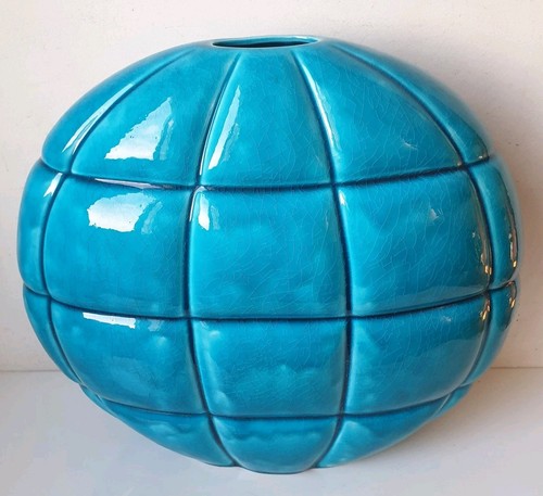 Vase lentille faience craquele - vase,