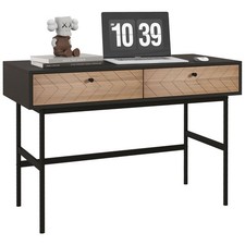 HOMCOM Bureau 106x50x77cm Noir