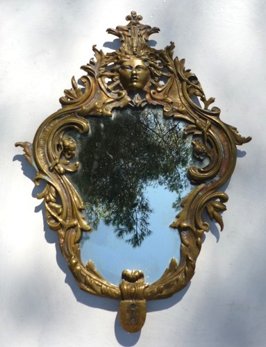 Miroir ancien bronze de - en,
