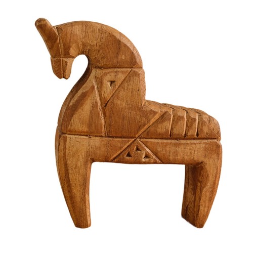Figurine cheval bois - en,